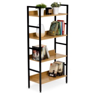 Regał na książki loft RE-1436-DAB-CZERN