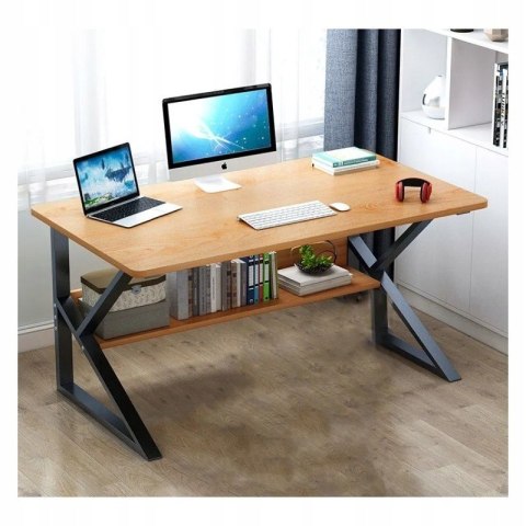 Biurko loft BIUR-719-BRAZ-CZERN