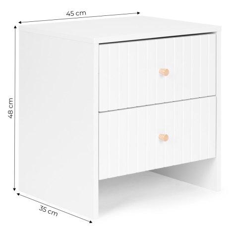 Szafka nocna 45 cm SN-314-BIEL