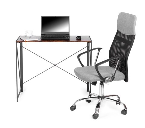 Biurko industrialne loft BIUR-725-BRAZ-CZERN