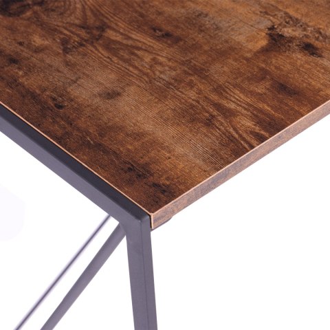 Biurko industrialne loft BIUR-725-BRAZ-CZERN