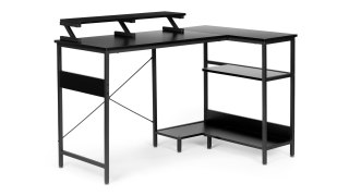 Biurko narożne loft BIUR-722-CZERN