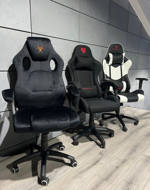 Krzeslo dla gracza Alcantara FOT-422-CZERN