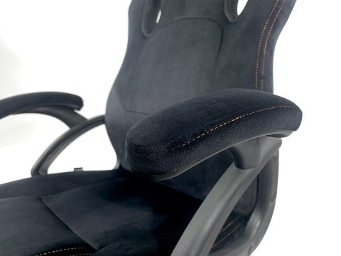 Krzeslo dla gracza Alcantara FOT-422-CZERN