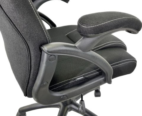 Krzesło gamingowe materiałowe Tkanina FOT-421-CZERN