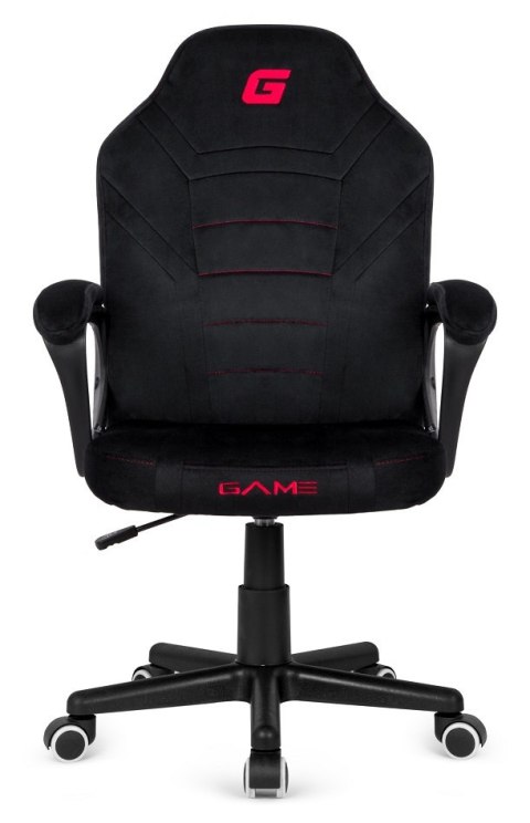 Fotel biurowy gamingowy Alcantara FOT-437-CZERN