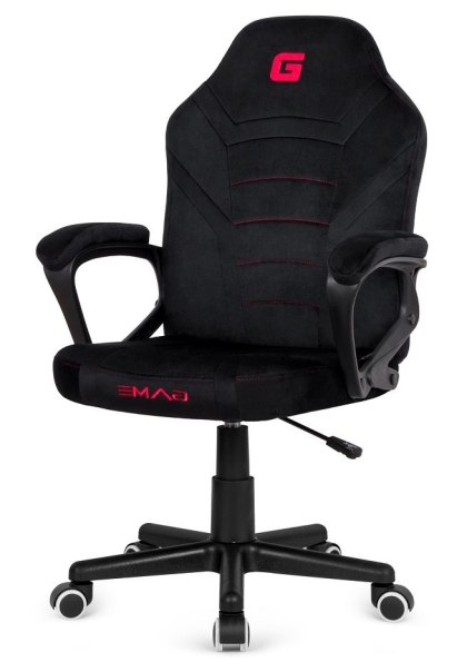Fotel biurowy gamingowy Alcantara FOT-437-CZERN