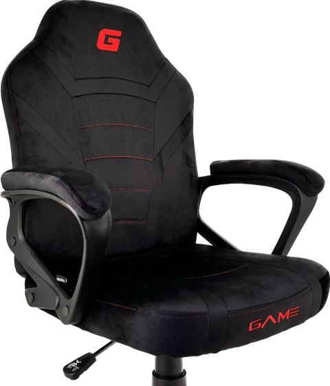 Fotel biurowy gamingowy Alcantara FOT-437-CZERN