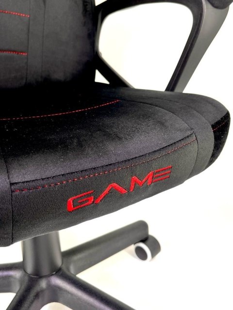 Fotel biurowy gamingowy Alcantara FOT-437-CZERN