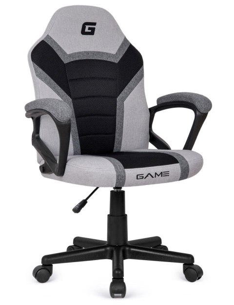 Fotel dla graczy Tkanina FOT-436-SZAR