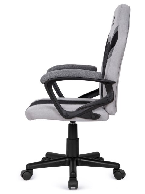 Fotel dla graczy Tkanina FOT-436-SZAR