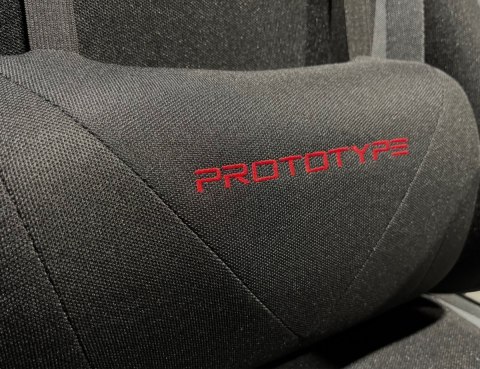 Fotel gamingowy z materiału Tkanina FOT-428-CZERN