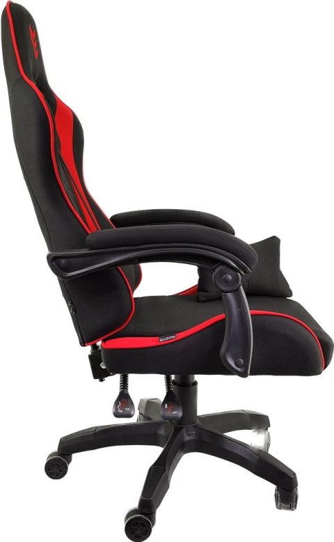 Fotel gamingowy czarno czerwony Tkanina FOT-429-CZERWO