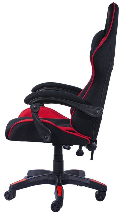 Fotel obrotowy gamingowy Tkanina FOT-428-CZERWO