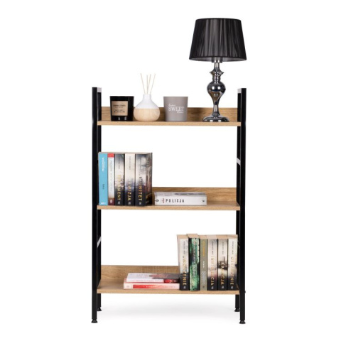 Regał loft niski RE-1439-DAB-CZERN