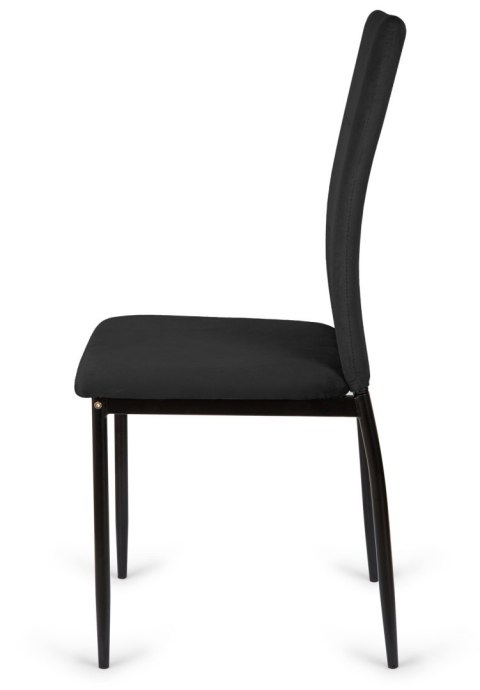 Krzeslo czarne welur Velvet KRZE-1910-CZERN