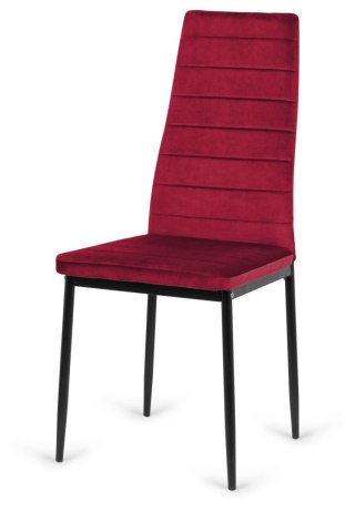 Krzesło bordowe Velvet KRZE-1908-BORD