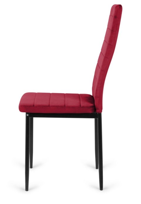 Krzesło bordowe Velvet KRZE-1908-BORD