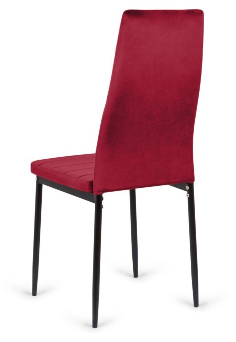 Krzesło bordowe Velvet KRZE-1908-BORD