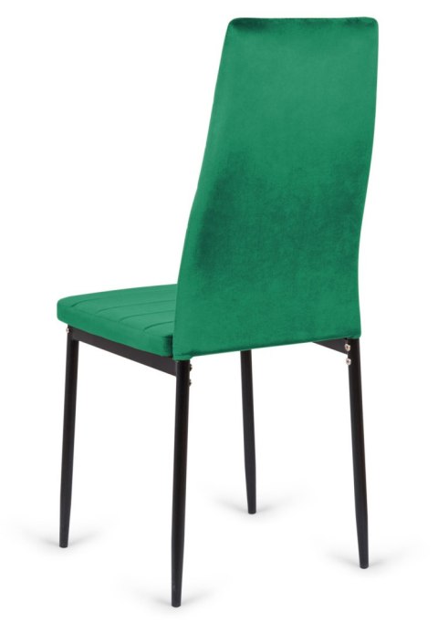 Ekskluzywne krzesła tapicerowane 4 sztuki Velvet KRZE-1908-ZIEL-4X