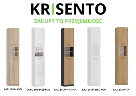 Stojąca szafka łazienkowa dąb LAZ-1306-ART