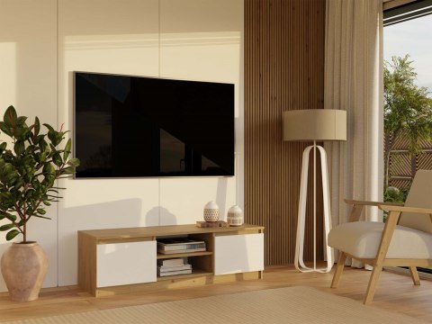 Szafka pod tv 120 cm RTV-501-ART-BIEL-MAT w aranżacji wnętrza - widok 3/4.