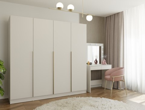 Wizualizacja sypialni z produktem: zamknięta szafa 200 cm SZAF-1020-KASZ-200CM.