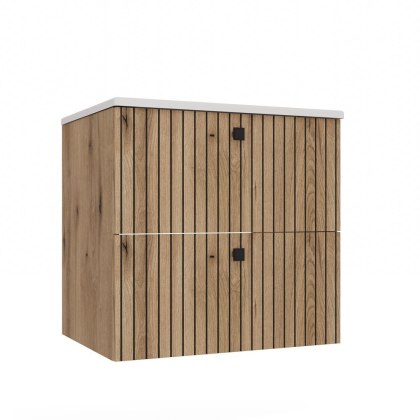 Szafka wisząca z umywalką 60 LAZ-1325-EVO-60CM+UMY