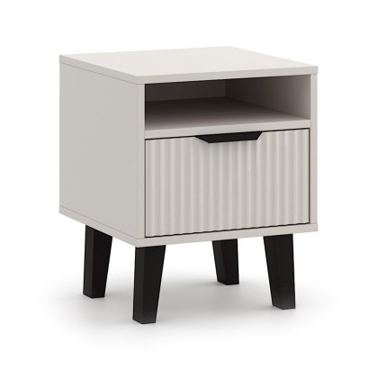 Szafka nocna ryflowana SN-309-KASZ-LAM