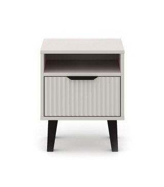Szafka nocna ryflowana SN-309-KASZ-LAM