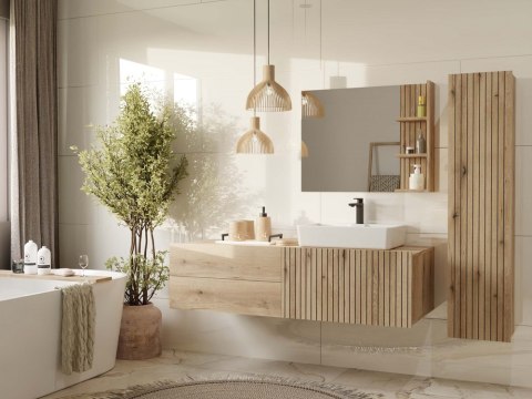 Wizualizacja dużej łazienki z produktem: szafka pod umywalkę 140 LAZ-1325-EVO-140CM.