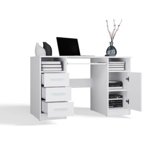 Biurko białe 120 cm BIUR-733-BIEL-MAT