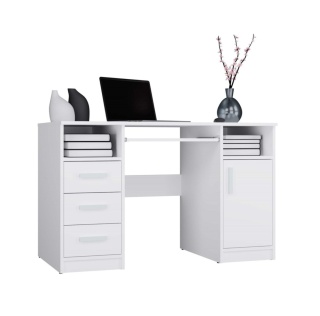 Biurko białe 120 cm BIUR-733-BIEL-MAT