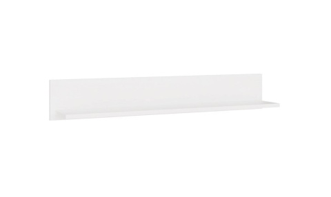 Półka 100 cm POL-1106-BIEL-MAT - widok w półprofilu.