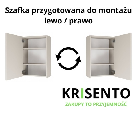 Szafka wisząca do łazienki z lustrem LAZ-1323-KASZ