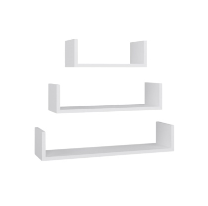 Nowoczesne półki na ścianę białe POL-1101-BIEL-MAT