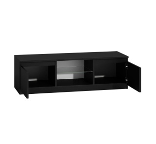 Szafka rtv czarna połysk 120cm RTV-501-CZERN-POL