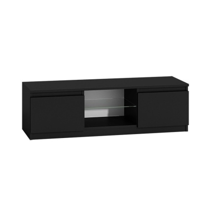 Szafka rtv czarna połysk 120cm RTV-501-CZERN-POL