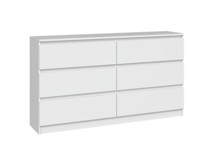 Komoda 140 cm biała KOM-906-BIEL-MAT