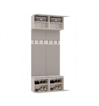 Garderoba z panelami tapicerowanymi GAR-108-2W-KASZ