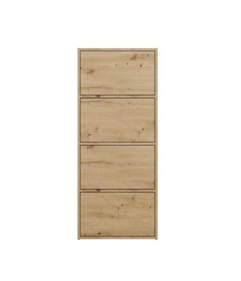 Komoda 50 cm szerokości KOM-935-ART dąb artisan – widok z przodu (zamknięte fronty).