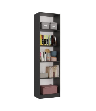 Regał na książki 50 cm szerokości RE-1402-ANT-BIEL-MAT