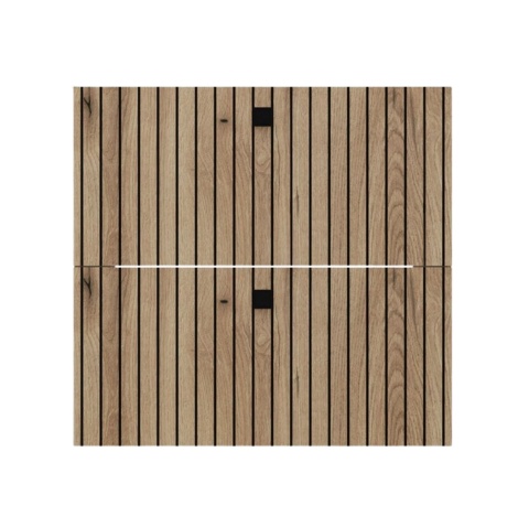 Szafka pod umywalkę wisząca 60 LAZ-1325-EVO-60CM - widok zamkniętego mebla z frontu.