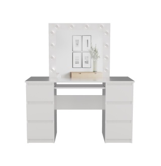 Biurko toaletka 2w1 TOA-1603-BIEL-MAT