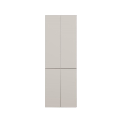 Słupek do łazienki 60 cm LAZ-1320-KASZ w kolorze kaszmir – widok z przodu (zamknięte fronty).