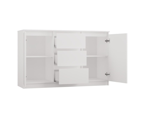 Komoda biała 200 cm biały mat KOM-925-BIEL-MAT – piewszy element dużej komody.
