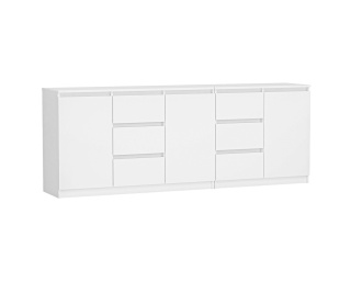 Komoda biała 200 cm KOM-925-BIEL-MAT