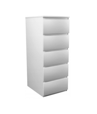 Komoda wysoka biała KOM-909-BIEL-MAT