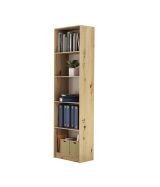 Regał na książki 50 cm dąb artisan RE-1402-ART