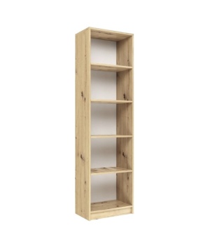 Regał na książki 50 cm dąb artisan RE-1402-ART